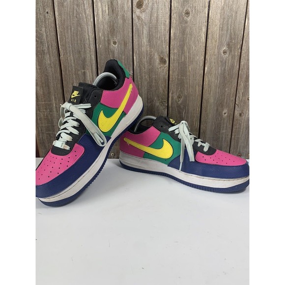 Nike Air Force 1/1 Black Multi-Color Hook And Loop Mens Shoe Size 10 - Picture 6 of 9